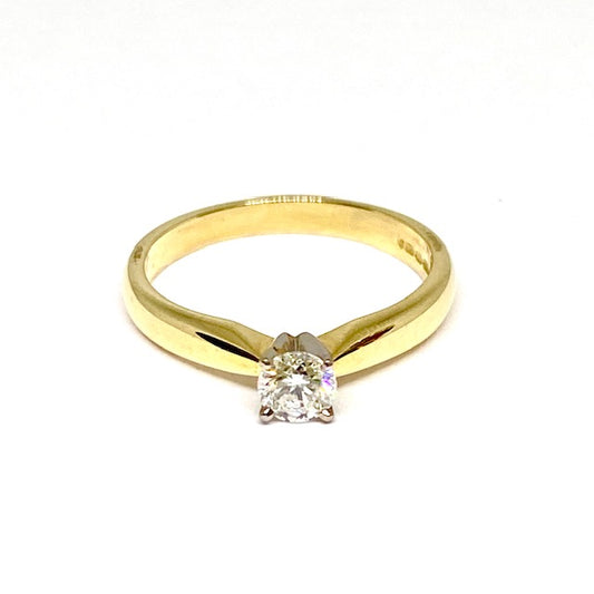 18ct Yellow Gold Diamond Set Pre-Loved Ring