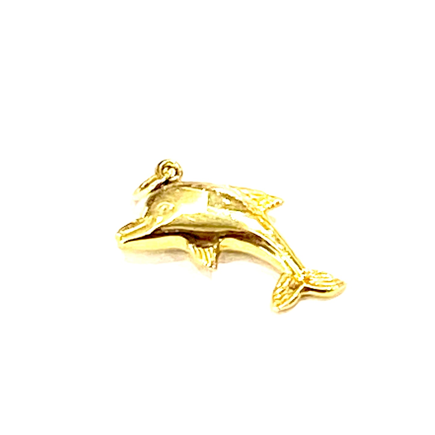9ct Yellow Gold Dolphin Charm Pendant