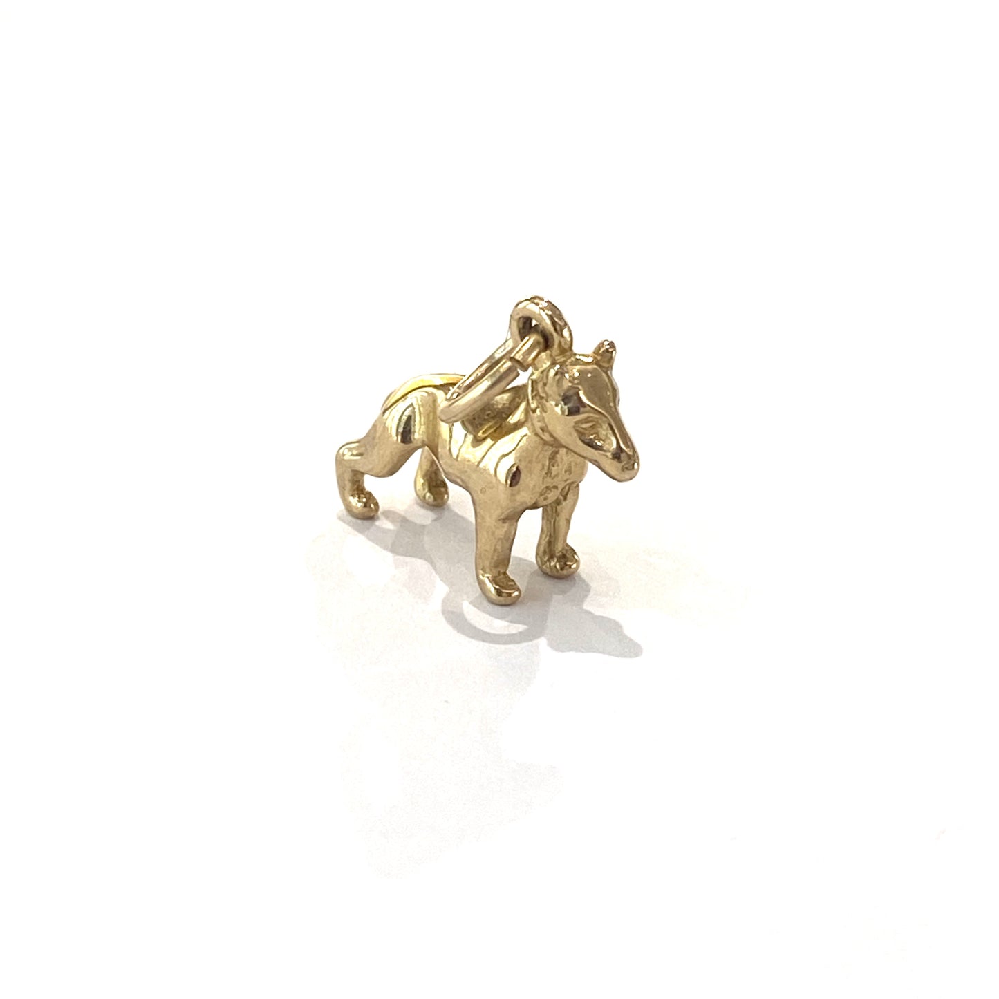9ct Yellow Gold Dog Charm pendant