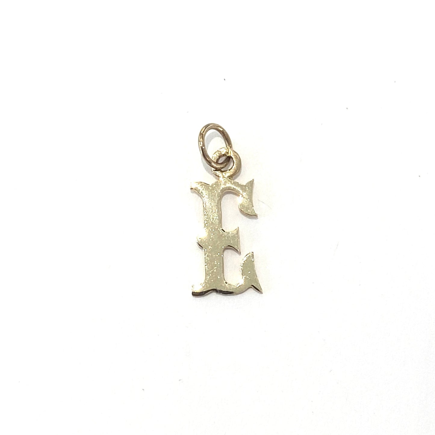 9ct Yellow Gold Initial Charm Pendant