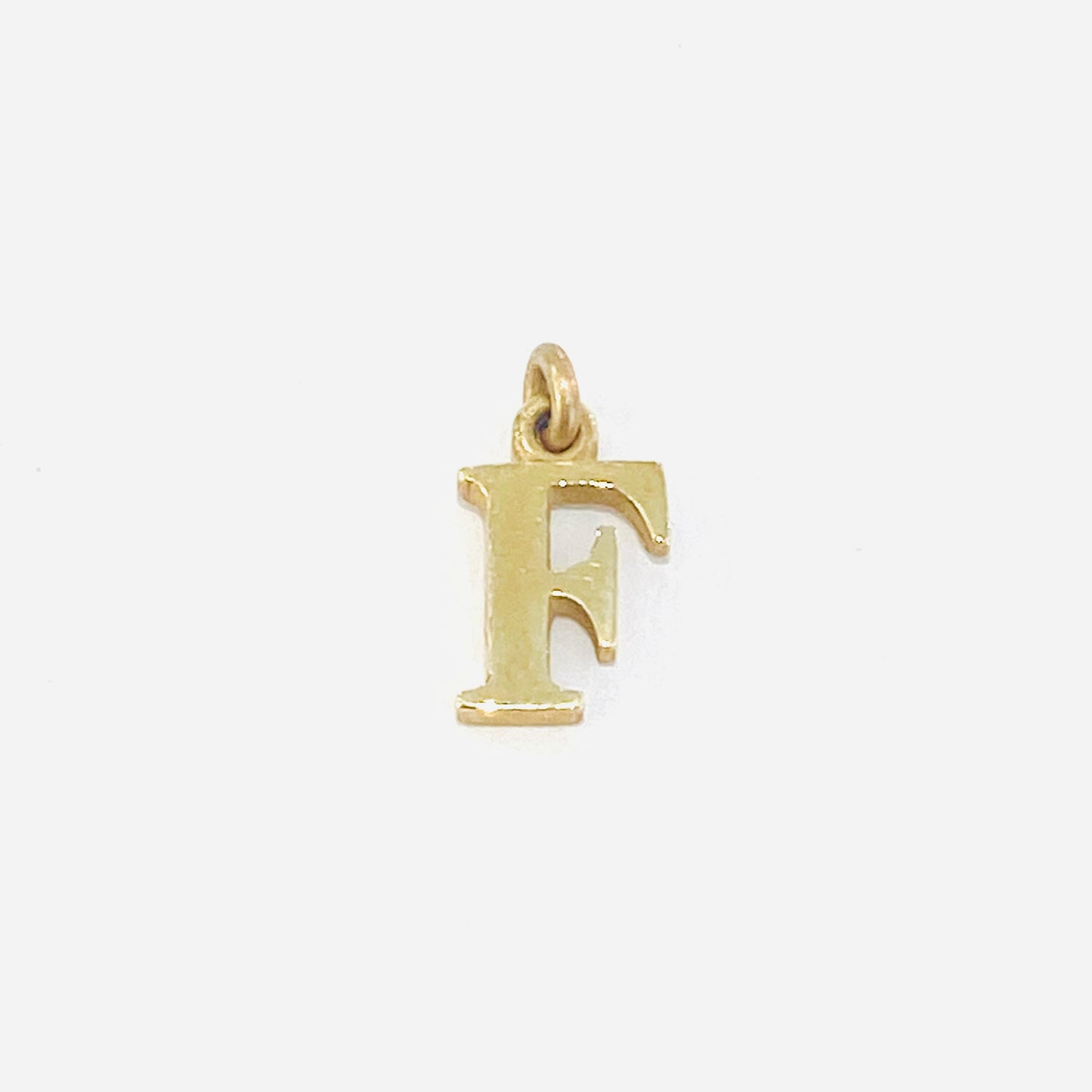 9ct Yellow Gold Initial Charm Pendant