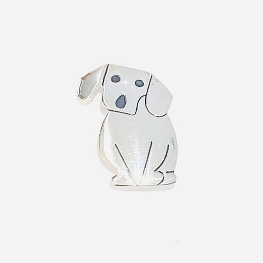 Sterling Silver Dog Brooch
