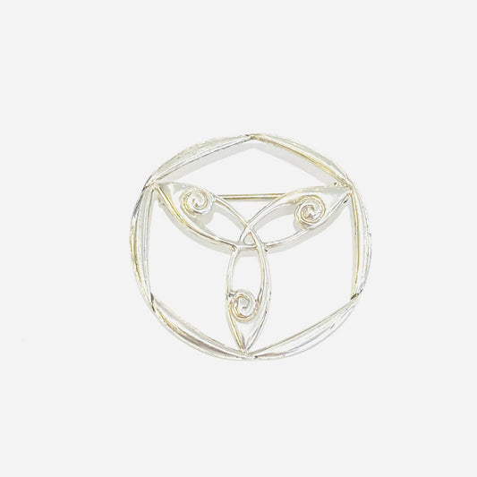 Sterling Silver Celtic Style Brooch