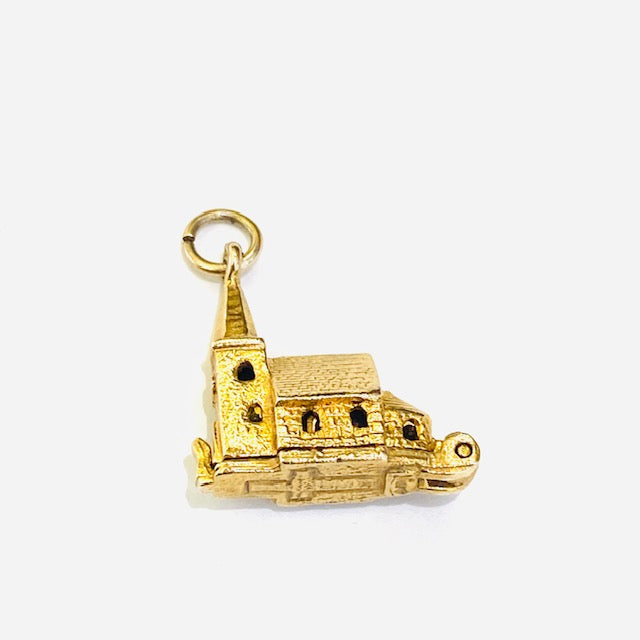 9ct Yellow Gold Church Charm Pre Loved