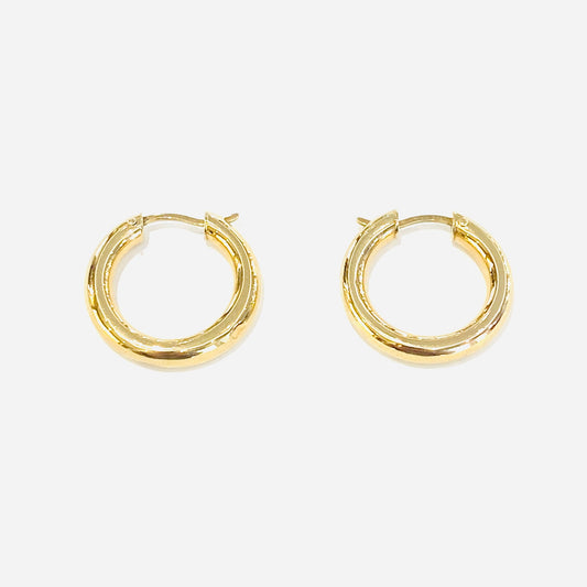 9ct Yellow Gold Hoop Earrings Pre-loved