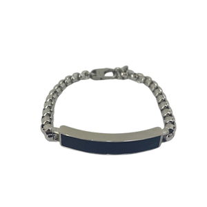 JF03439040 Fossil Dive Black Agate Chain Bracelet