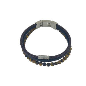 JF03616040 Fossil Warm Tones Tiger's Eye Multi-Strand Bracelet