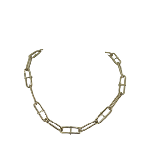 JF04102710 Fossil Ladies Heritage D-Link Gold Plated Stainless Steel Chain Necklace