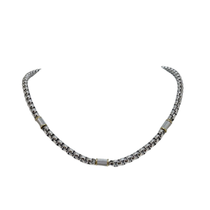 JF04145998 New Genuine Fossil Two Tone Stainless Steel Chain Necklace £65