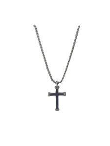 JF04401040 FOSSIL Stainless Steel Cross Pendant on Chain