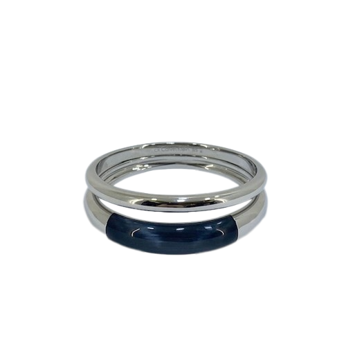 CK Calvin Klein Stainless Steel Grey Ellipse Bangle KJ03MB01030S