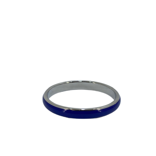 CK Calvin Klein Stainless Steel & Blue Solid Bangle KJ51AB01050S