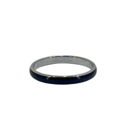 CK Calvin Klein Stainless Steel & Black Solid Bangle KJ51AB01040S