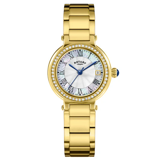 Rotary Heritage Gold Plated Stainless Steel Bracelet Watch
