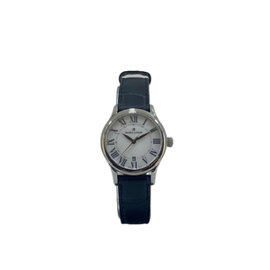 Maurice Lacroix Les Classiques Lds S/S watch with MOP dial on Black Leather strap LC1013-SS001-160