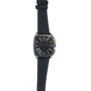 Maurice Lacroix Miros Gents S/S Chronograph Black Roman Dial Watch On Strap MI5017-SS001-310