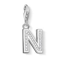 Thomas Sabo Sterling Silver CZ Initial / Letter Charm