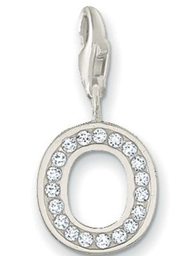 Thomas Sabo Sterling Silver CZ Initial / Letter Charm