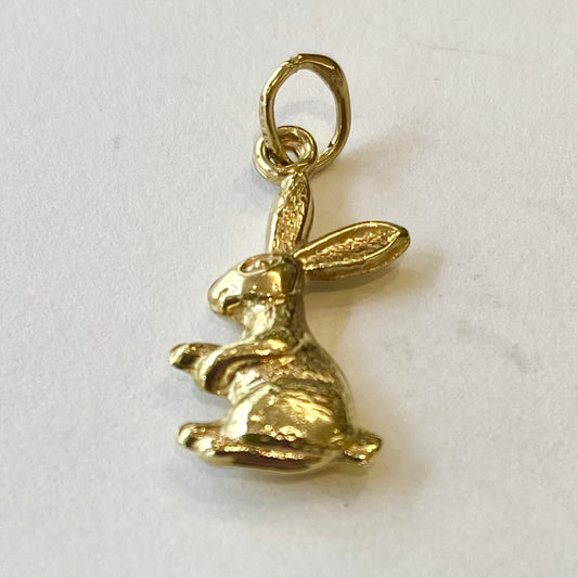 9ct yellow gold Rabbit charm Pre-Loved