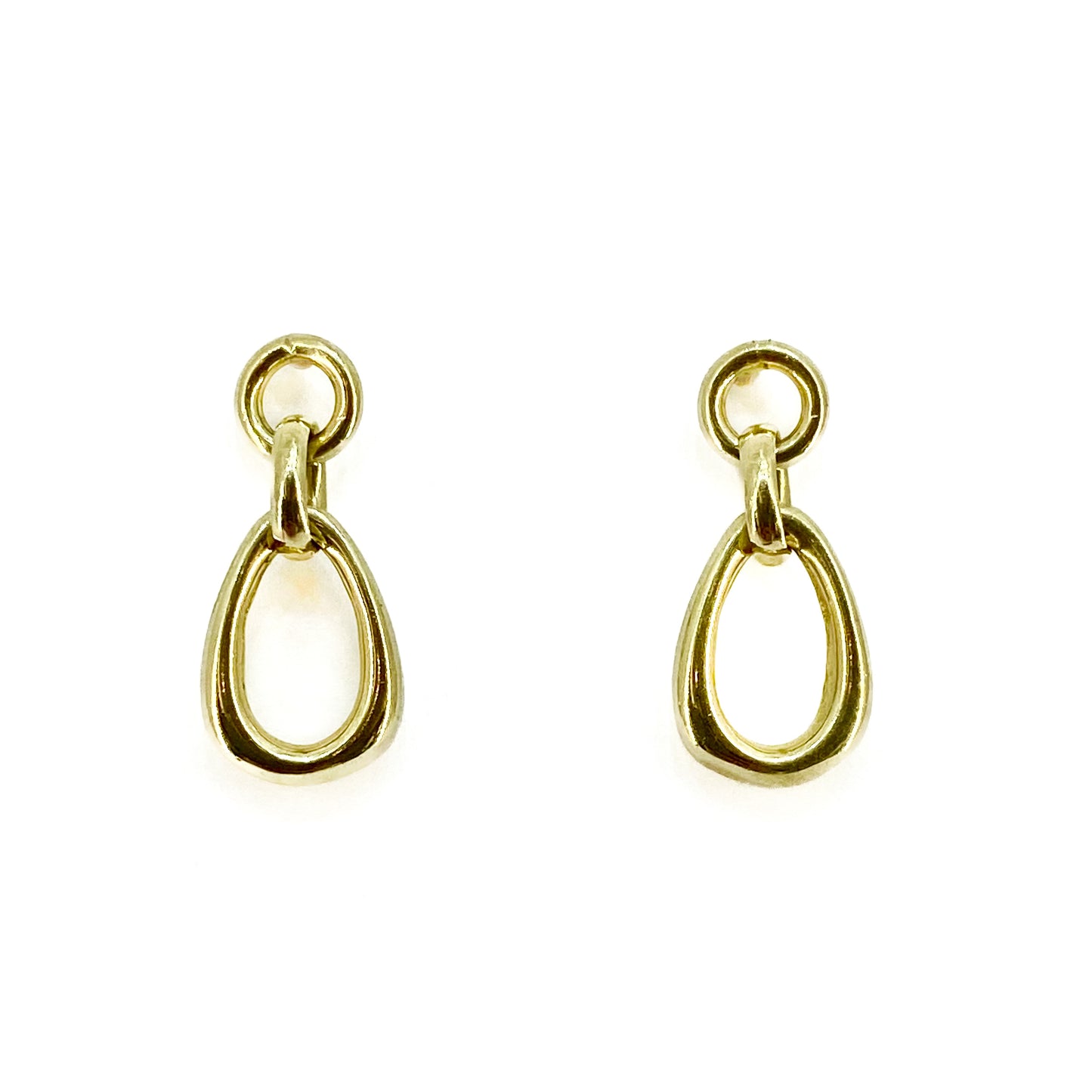 9ct Yellow Gold Drop Earrings Pre Loved