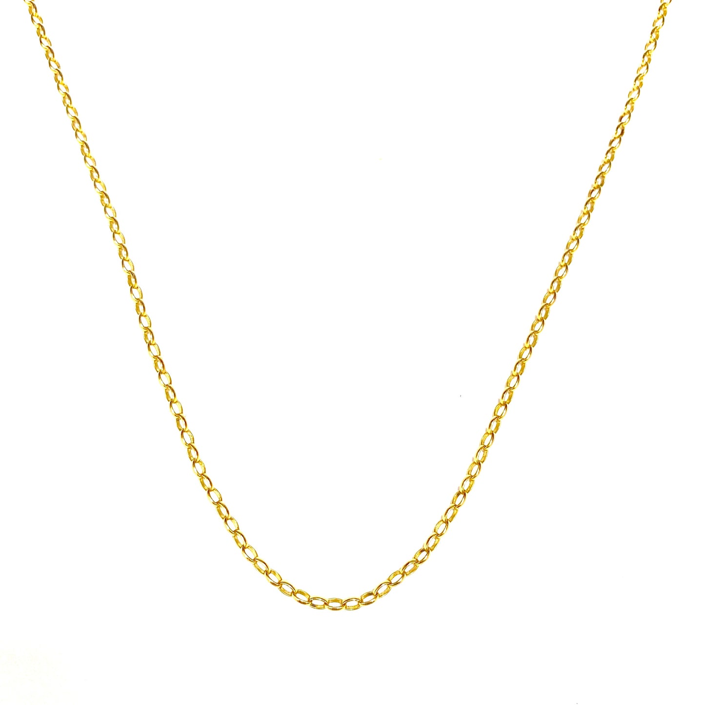 9ct Yellow Gold Belcher Chain Necklace Pre-Loved