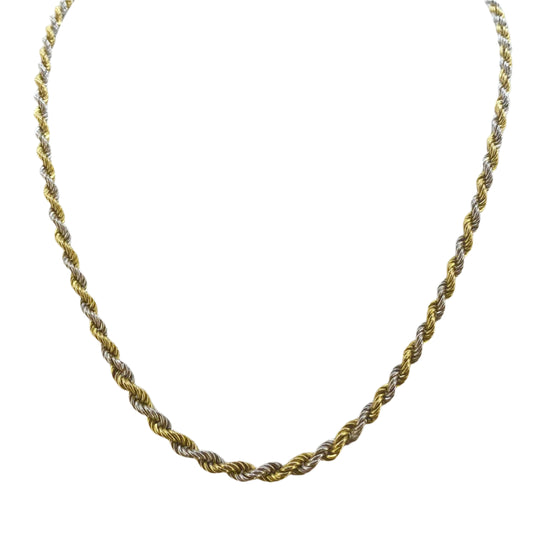 9ct Yellow Gold Rope Link Chain Pre Loved