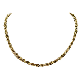 9ct Yellow Gold Rope Style Chain Pre-Loved