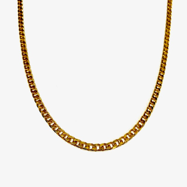 9ct Yellow Gold Pre-loved Flat Curb link Necklace