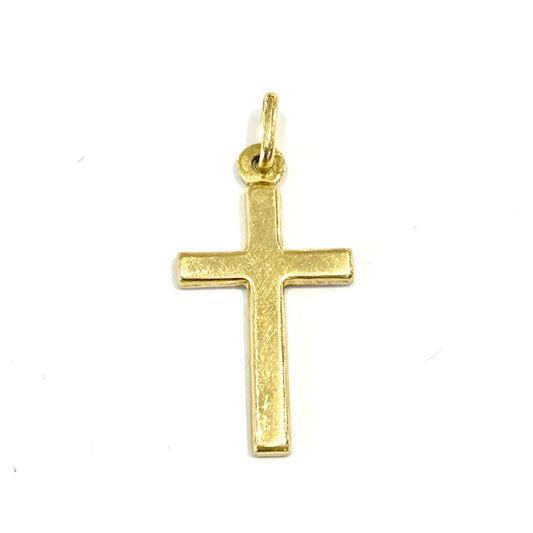 18ct Yellow Gold Cross Pendant Pre Loved