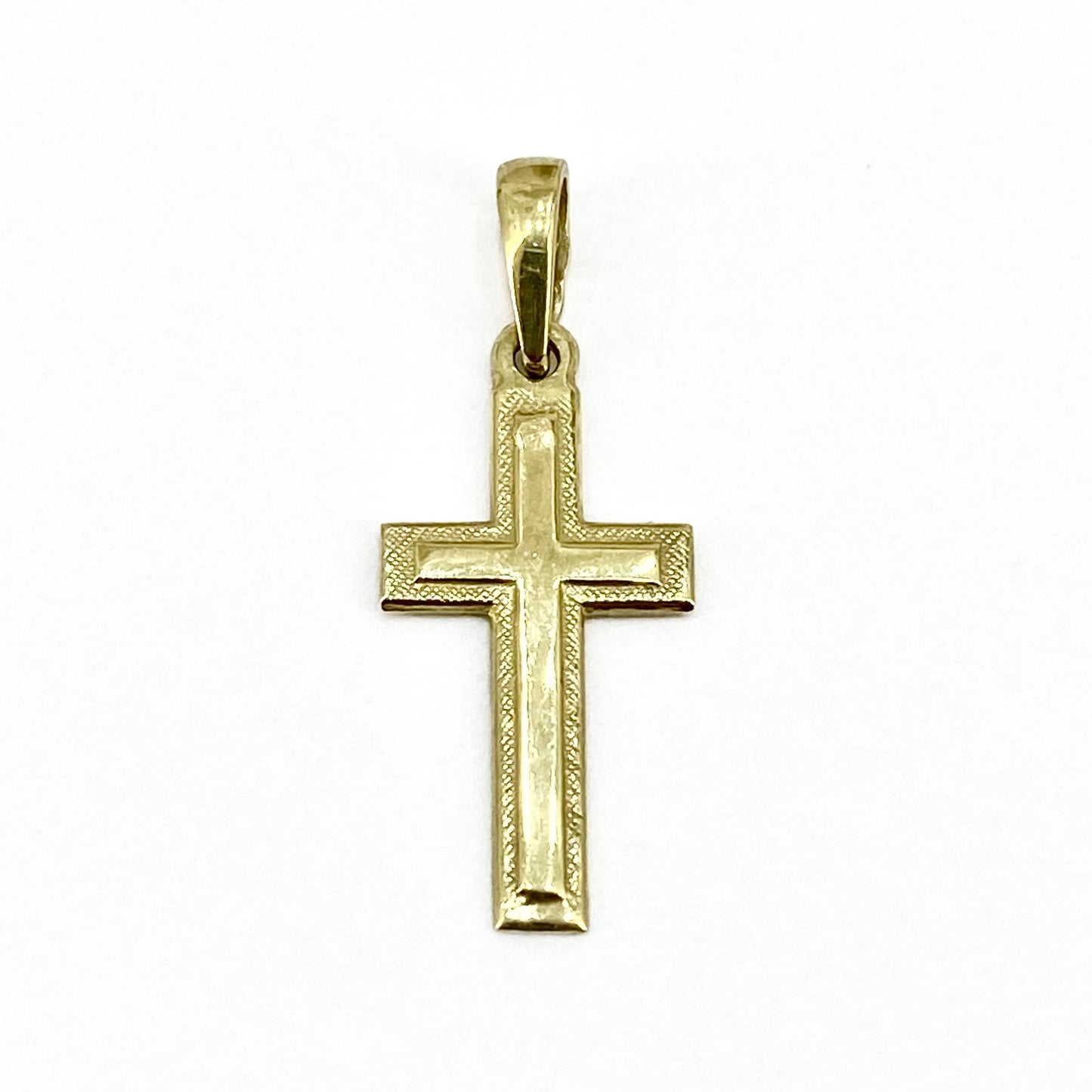 14ct Yellow Gold Cross Pendant Pre Loved