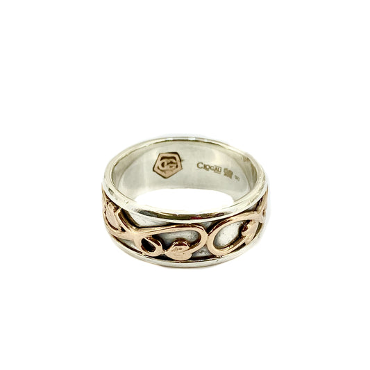 Silver and Gold Two-Tone Clogau Ring Pre-Loved