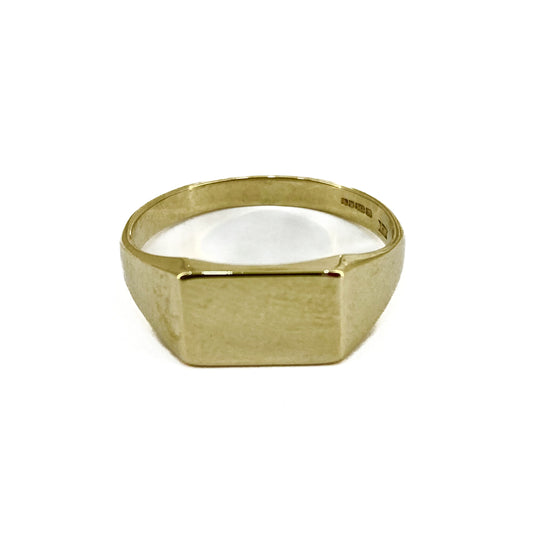 9ct Yellow Gold Signet Ring Pre Loved