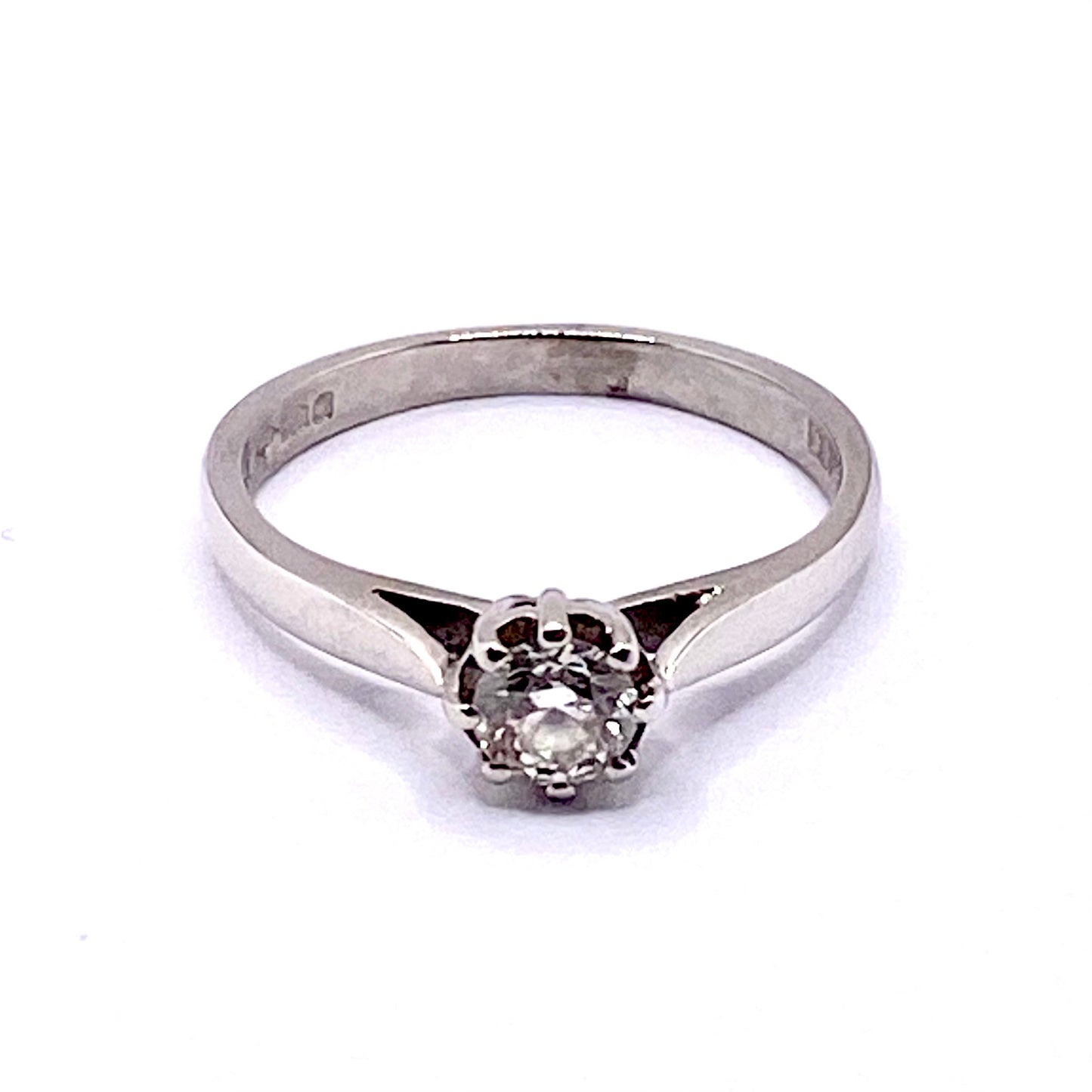 Platinum Solitaire Diamond Ring Pre Loved
