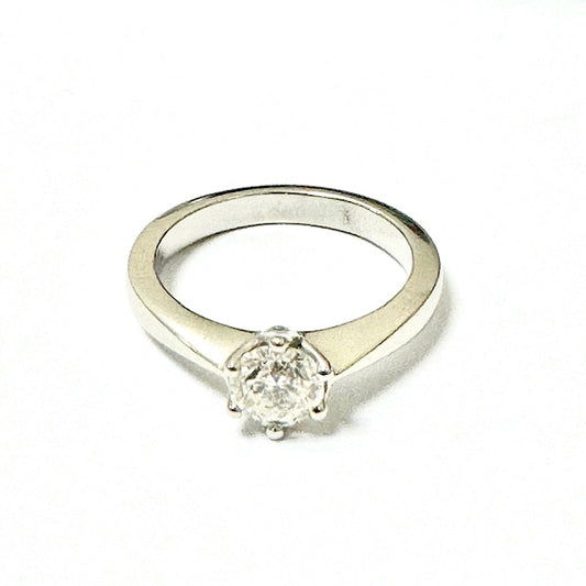 Platinum & Diamond Solitaire Ring 0.70ct - Pre-Loved