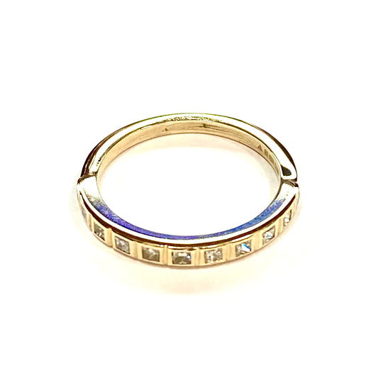 9ct Yellow Gold Diamond Eternity Ring Pre Loved