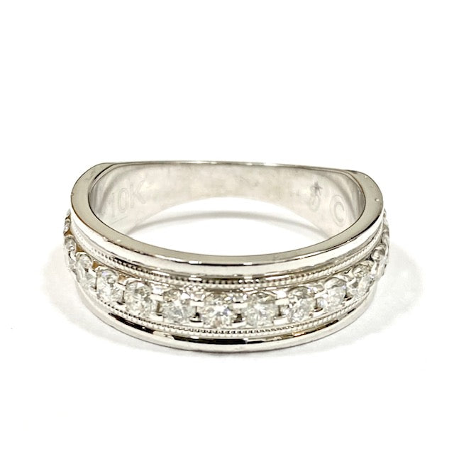 10ct White Gold Diamond Eternity Ring Pre Loved