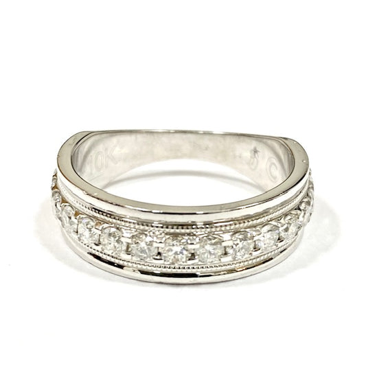 10ct White Gold Diamond Eternity Ring Pre Loved