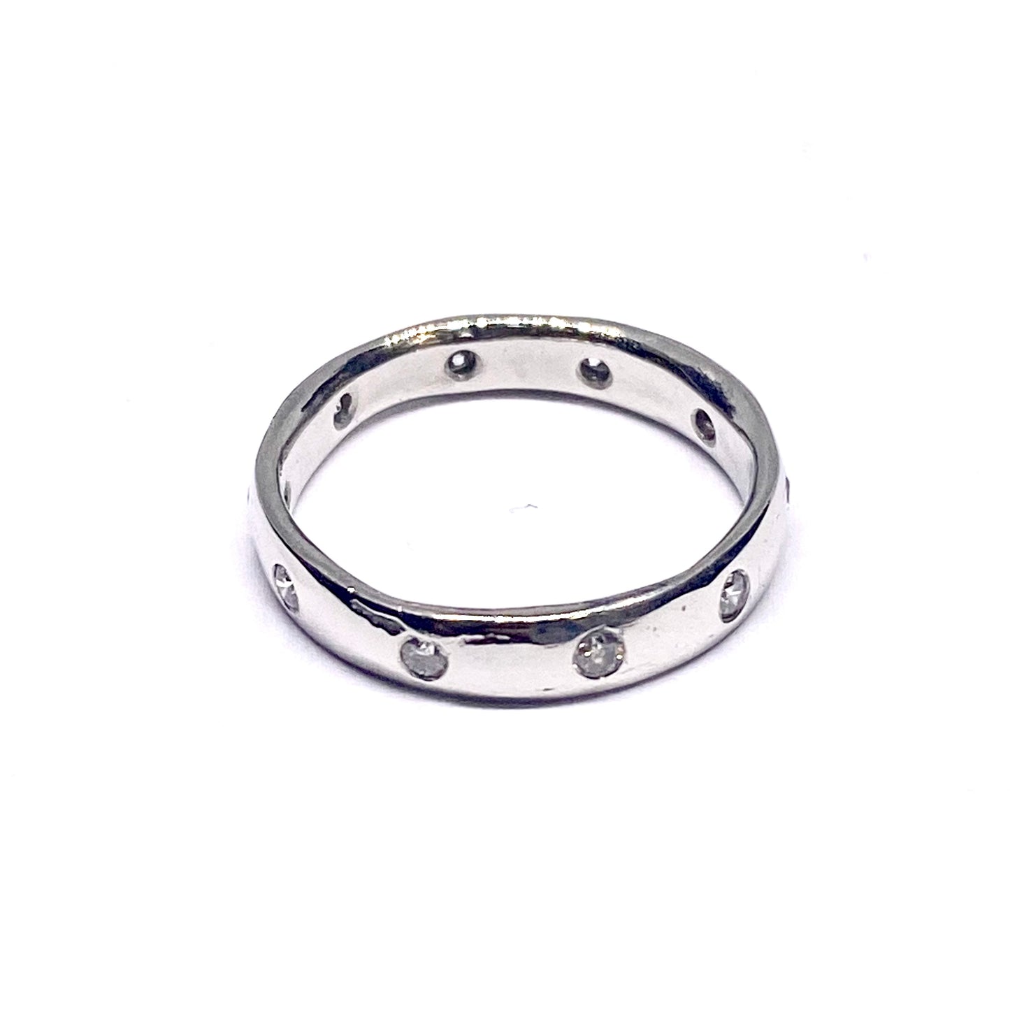 Platinum 10 Diamond Full Eternity Ring Pre-Loved