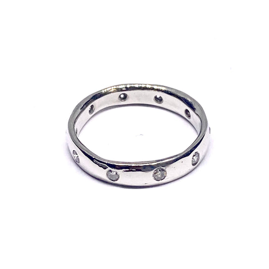 Platinum 10 Diamond Full Eternity Ring Pre-Loved