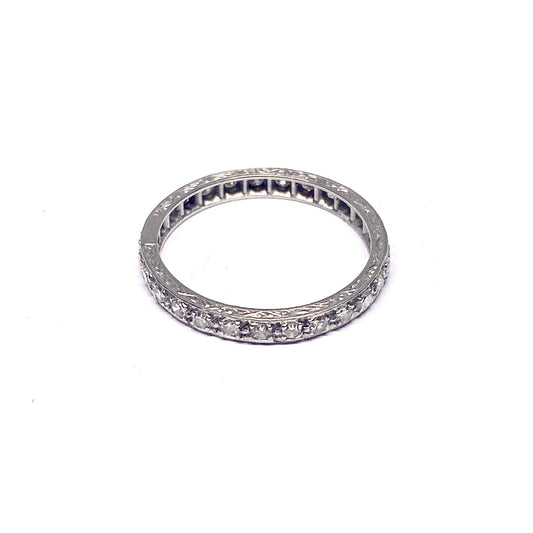 Platinum Diamond set Full Eternity Ring Pre-Loved
