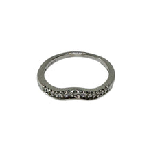 Load image into Gallery viewer, 18ct White Gold 9 Diamond Set Shaped Eternity Ring Pre-Loved

