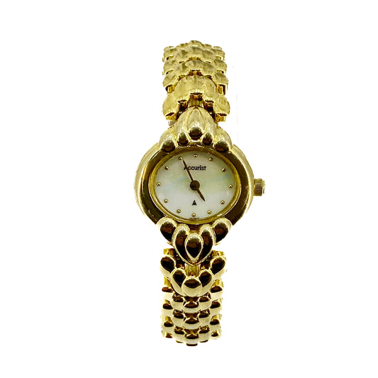 Gold Plated Stainless Steel Accurist Ladies Watch Pre Loved