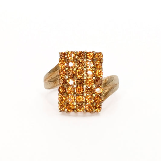 9ct Yellow Gold Citrine Set Ring Pre Loved
