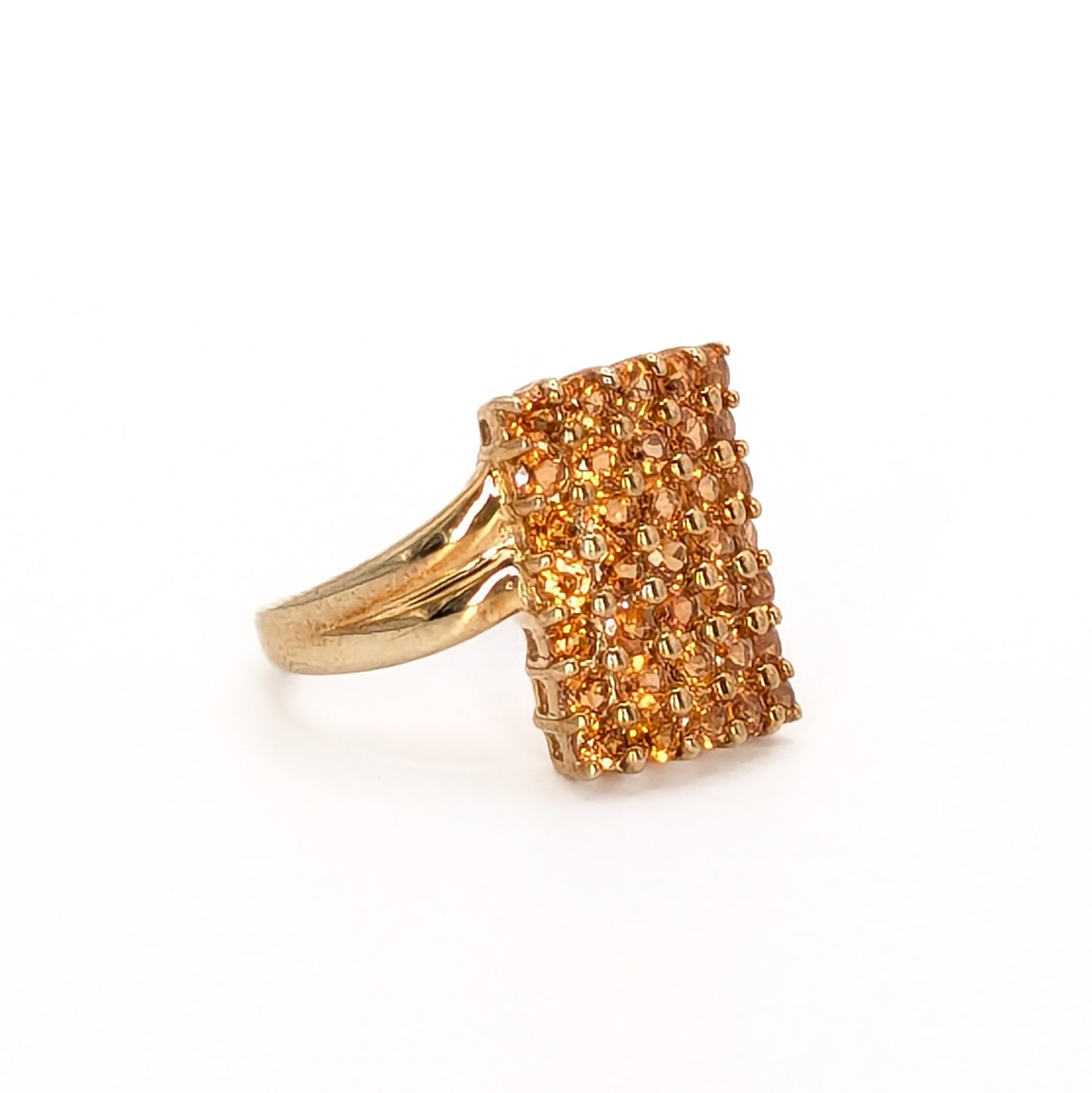 9ct Yellow Gold Citrine Set Ring Pre Loved