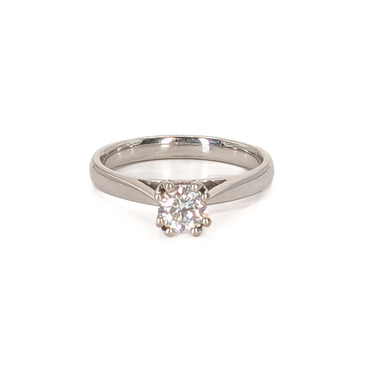 18ct White Gold  Diamond Solitaire Ring