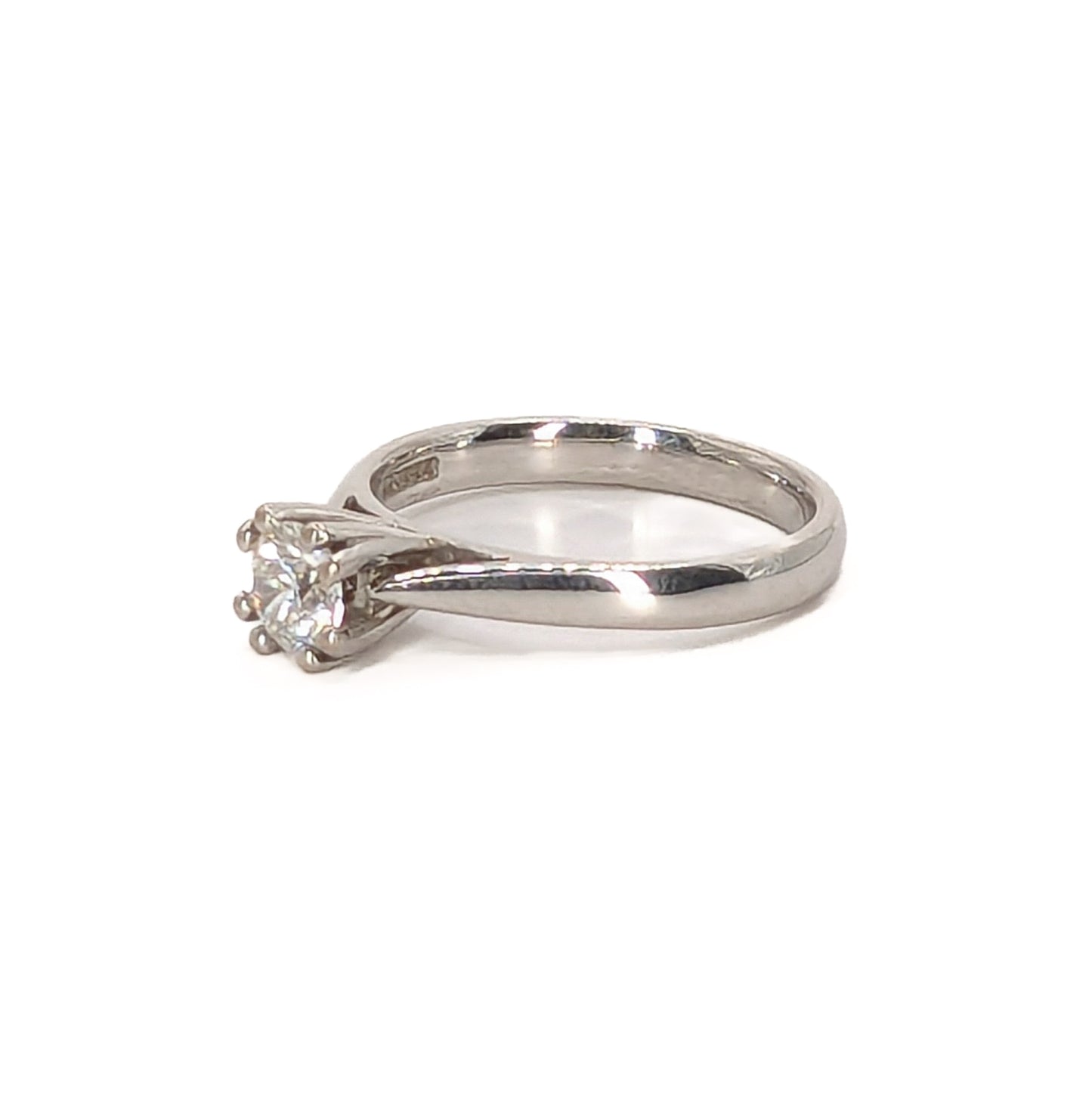 18ct White Gold  Diamond Solitaire Ring