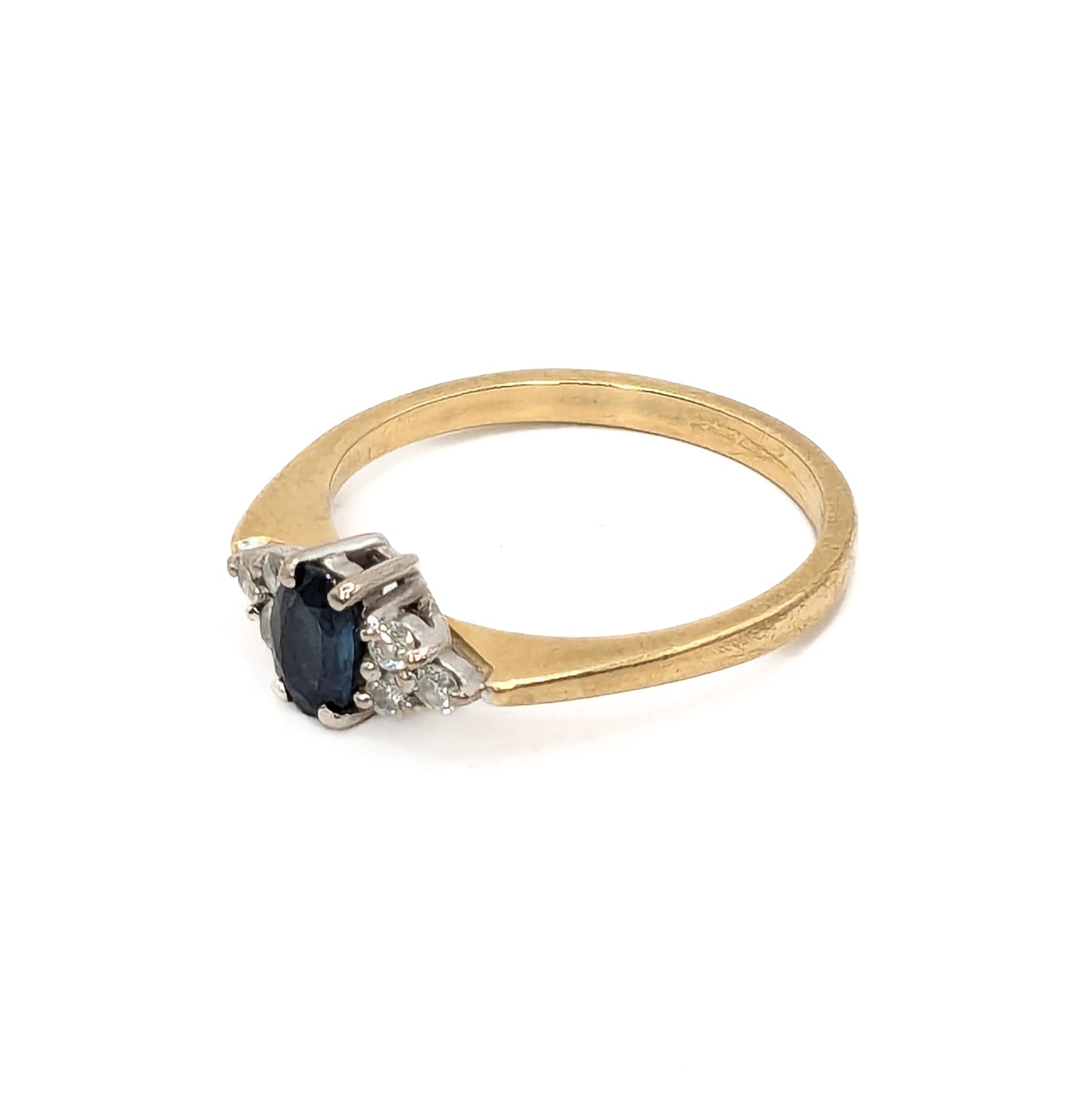 18ct Y/G Sapphire & Diamond Set Preloved Ring