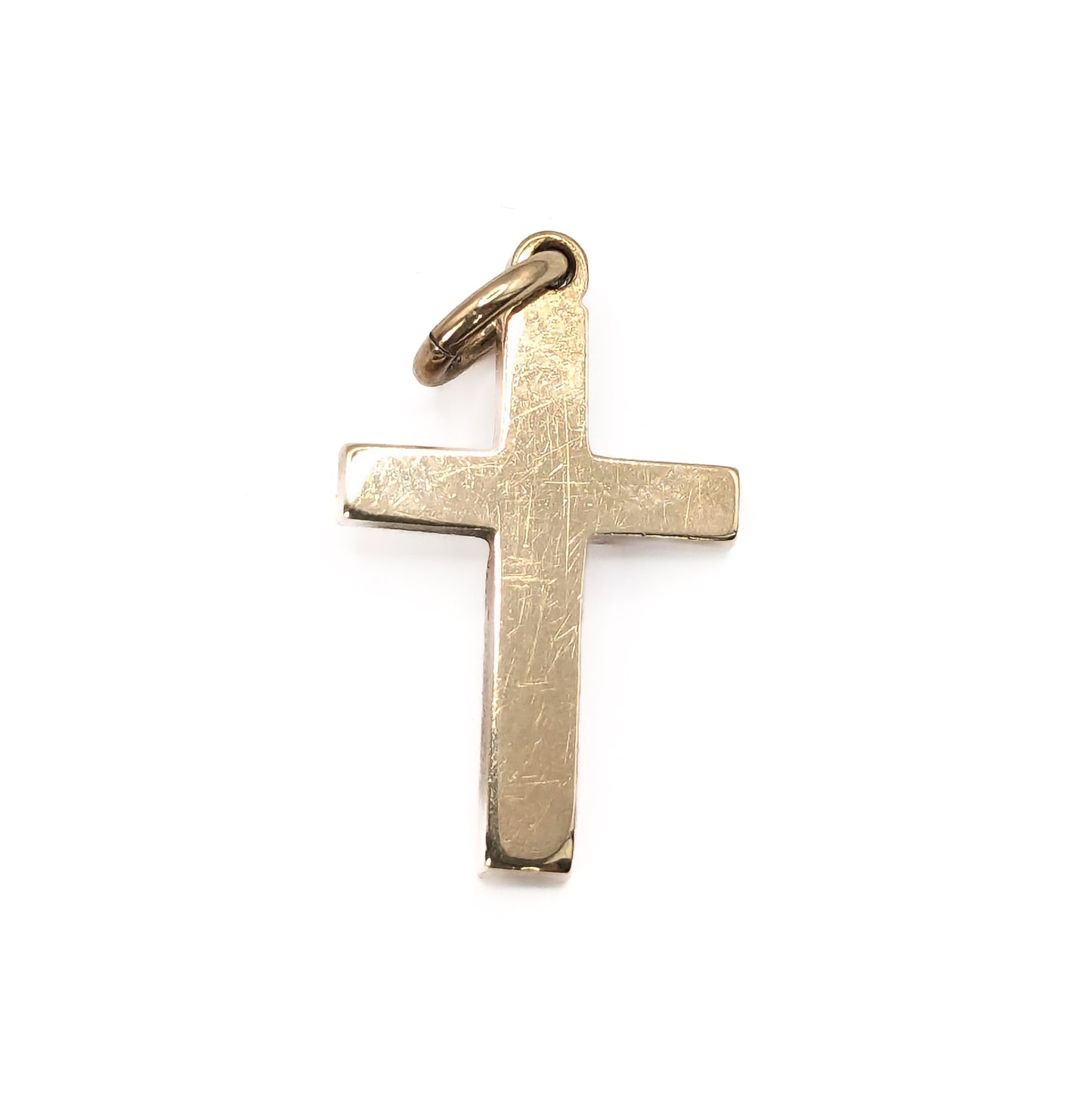 9ct Yellow Gold Small Cross Pendant Pre Loved