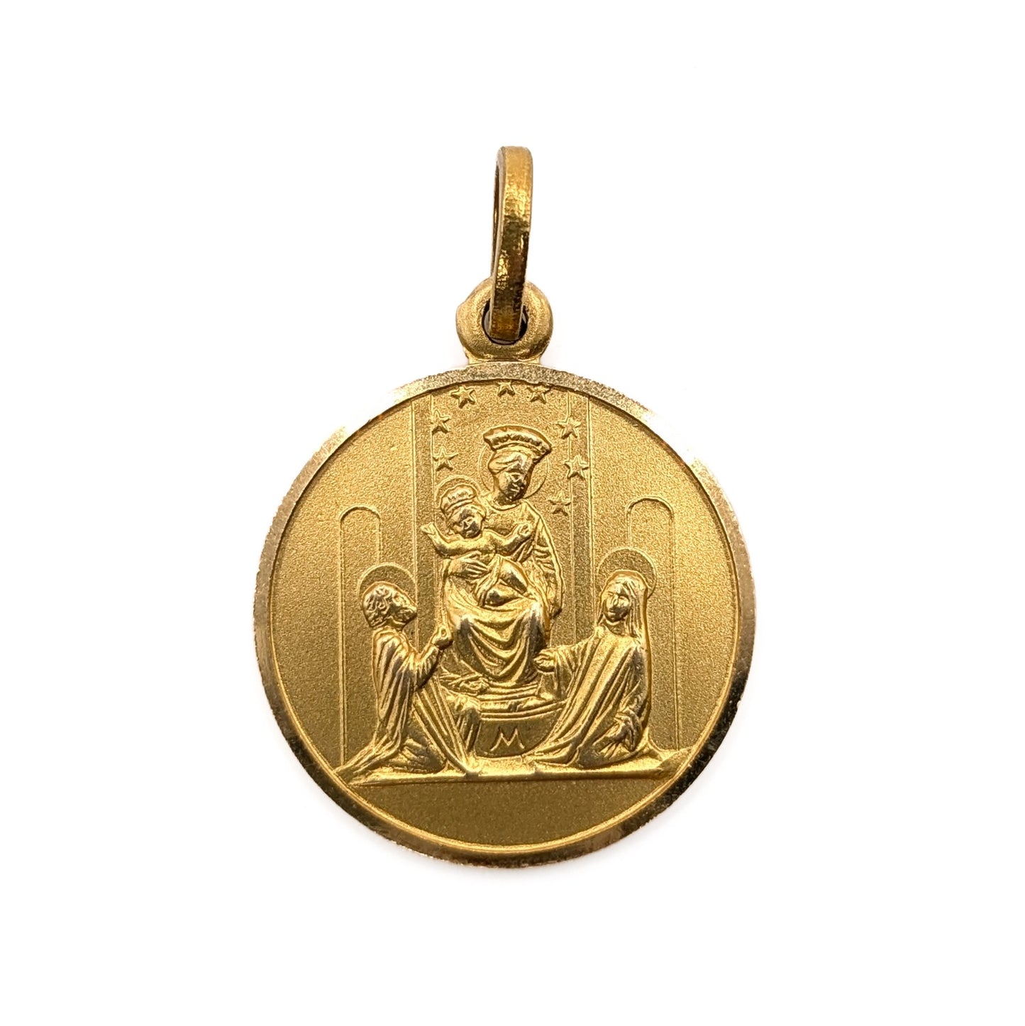 18ct Yellow Gold Medallion Pendant Pre Loved