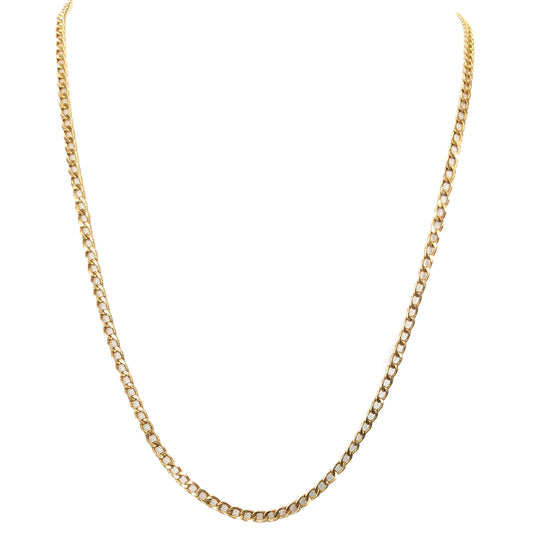 9ct Yellow Gold Franco Link Chain Necklace Pre-Loved